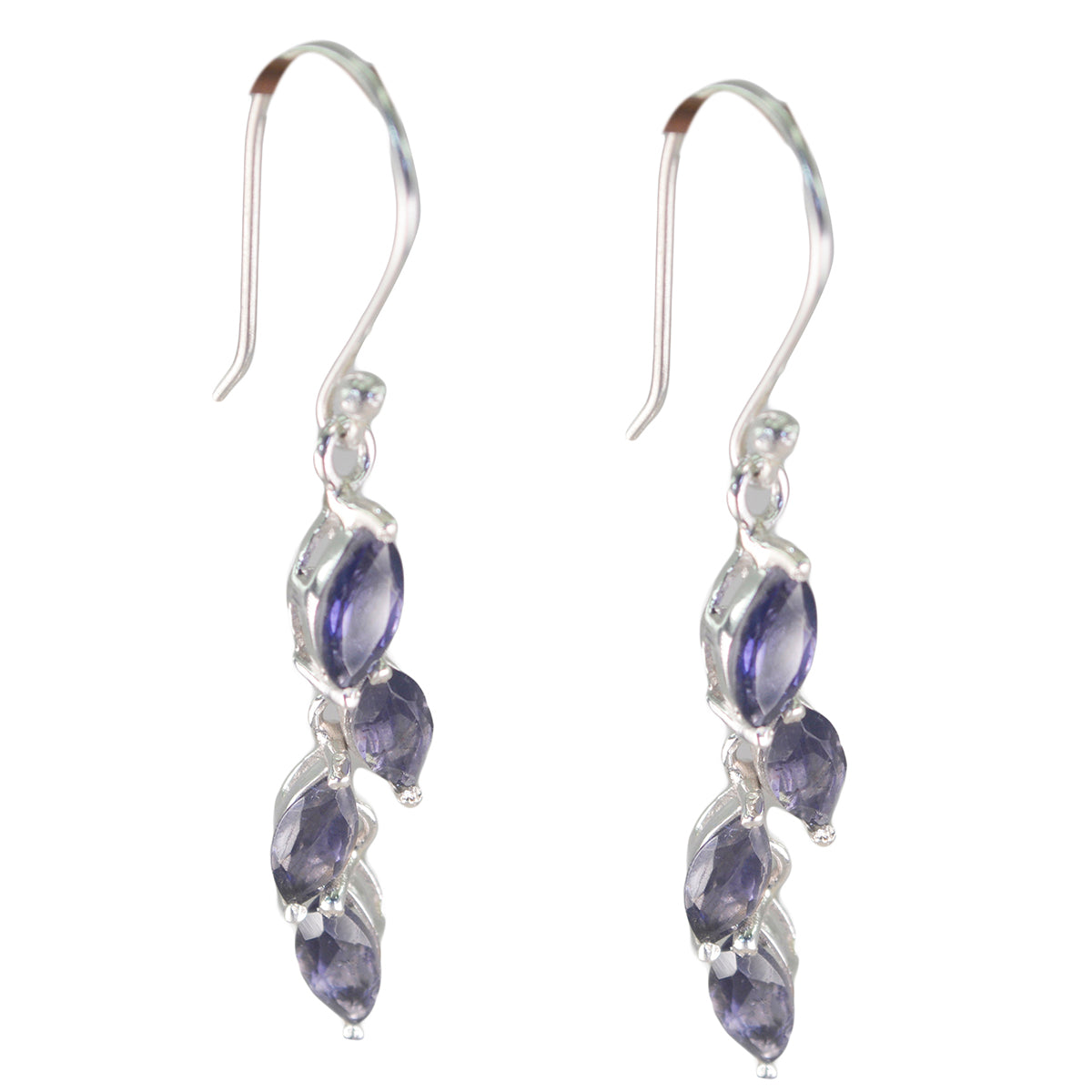 Anna Blue Classic multiple Dangle Earring Iolite Blue Dangle