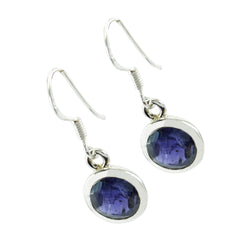 Savannah Blue Delicate Solitaire Dangle Earring