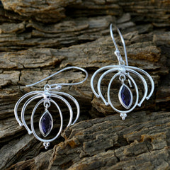 Hanna Blue Featherlight Solitaire Dangle Earring