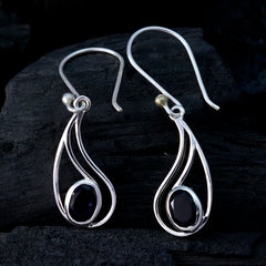 Claire Blue Elegant Solitaire Dangle Earring