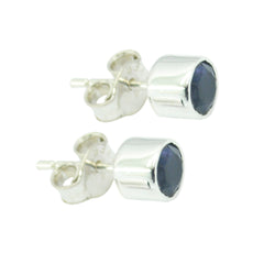 Elena Blue Elegant Solitaire Stud Earring