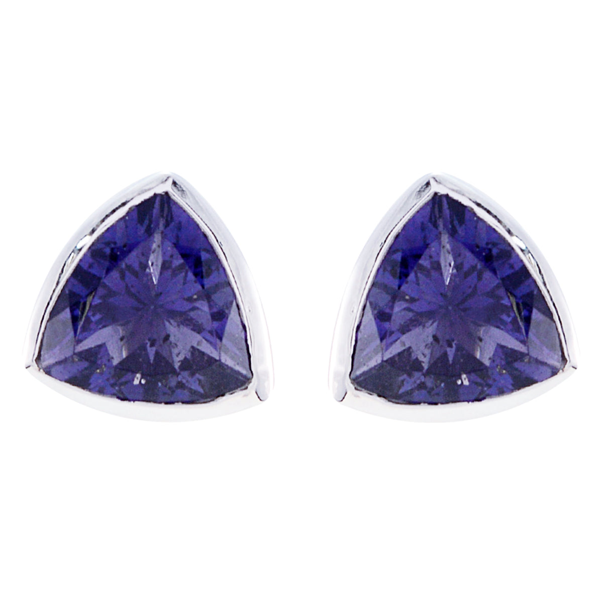 Ellie Blue Elegant Solitaire Stud Earring