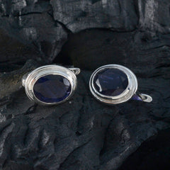 Isabella Blue Whisper thin Solitaire Stud Earring