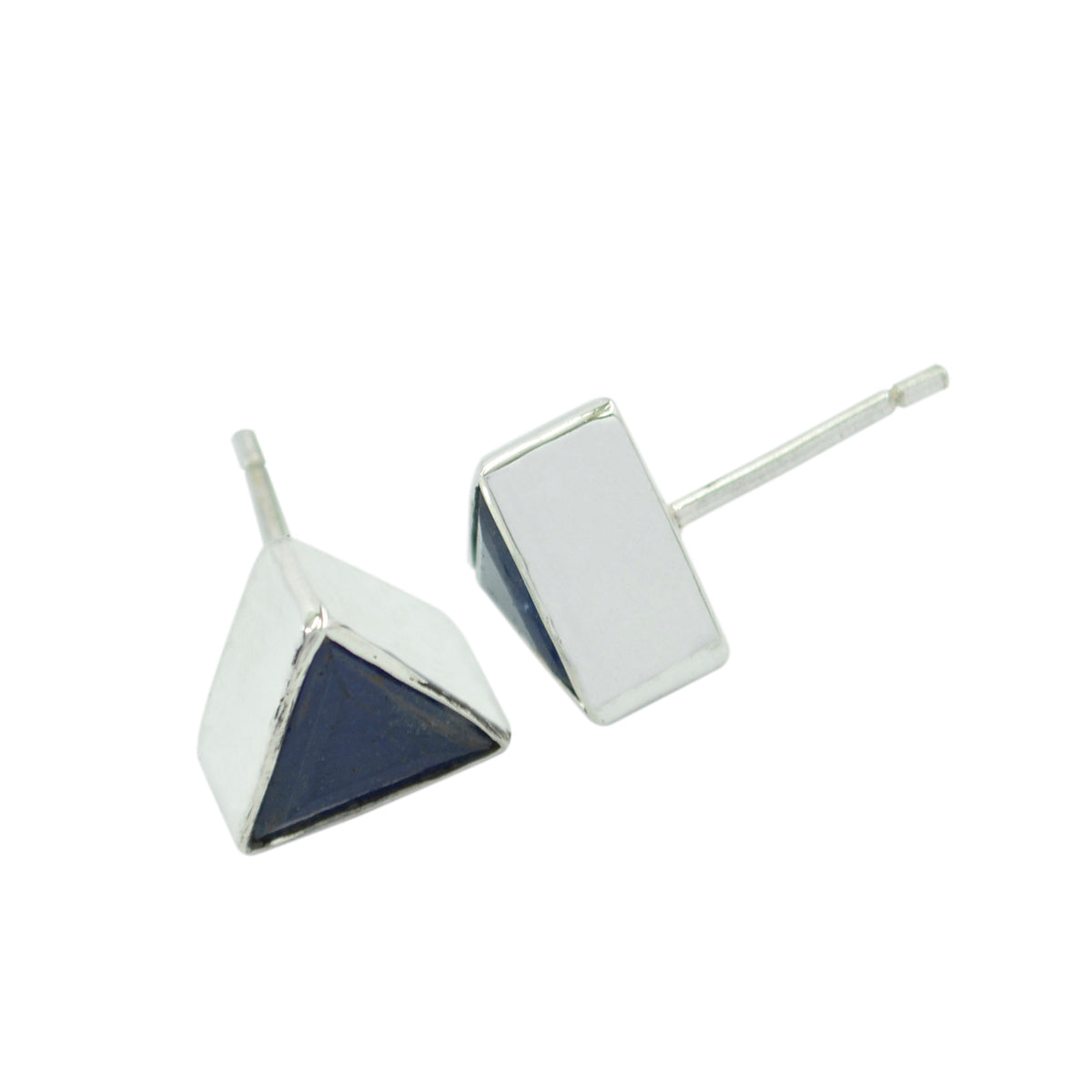 Emily Blue Elegant Solitaire Stud Earring