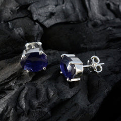 Nayara Blue Dainty Solitaire Stud Earring