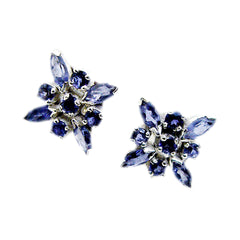 Genesis Blue Featherlight multiple Stud Earring