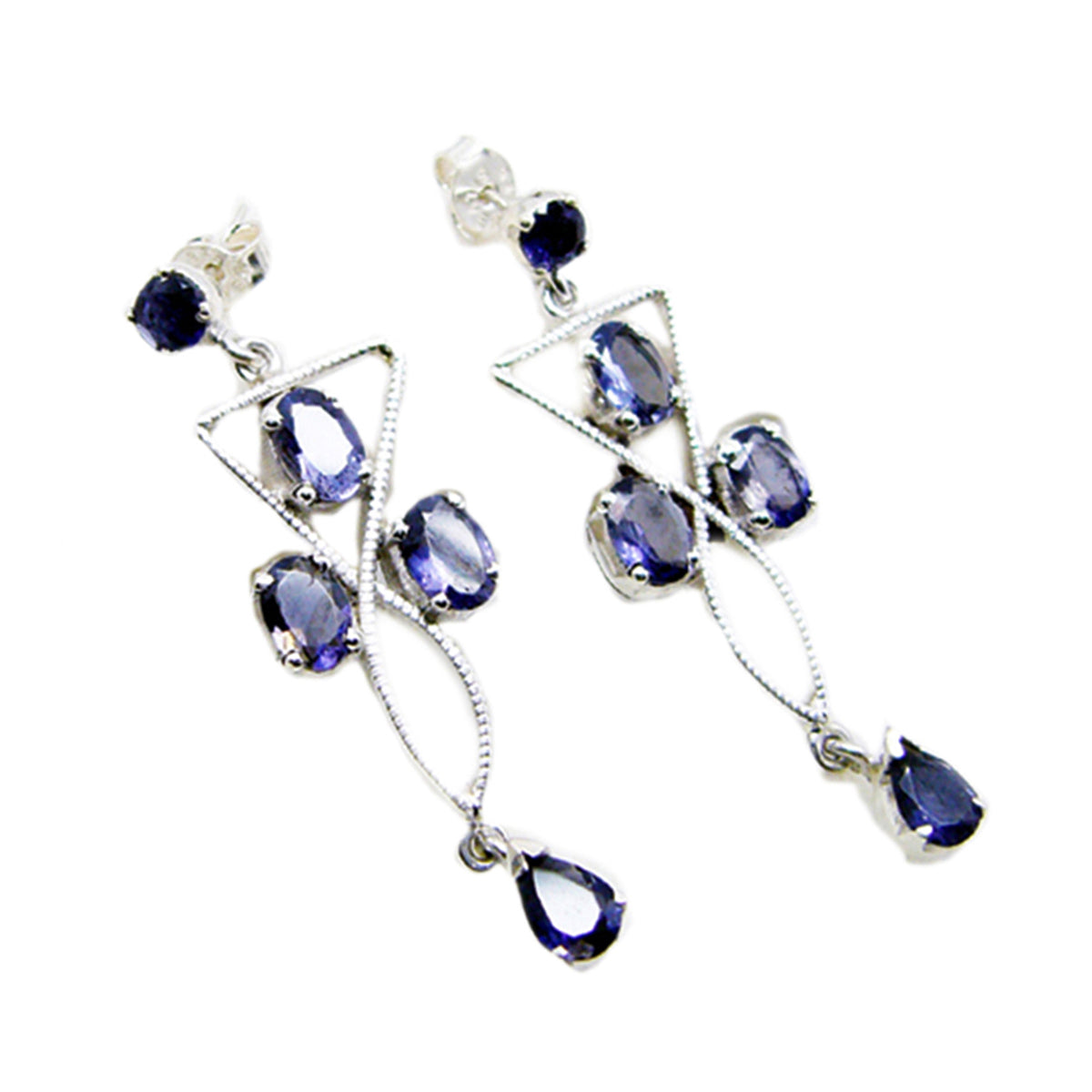 Giulia Blue Dainty multiple Stud Earring