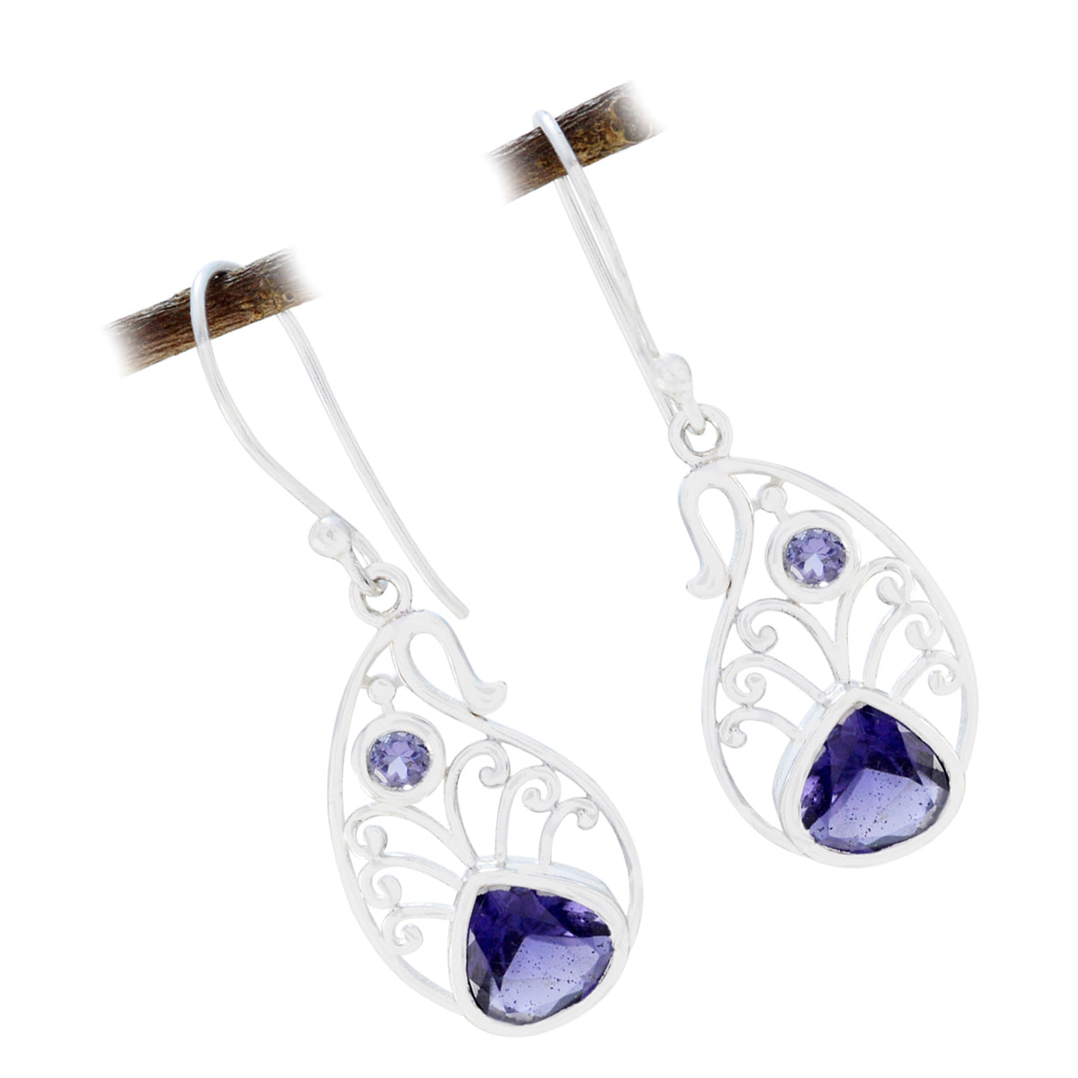 Bianca Blue Slim multiple Dangle Earring