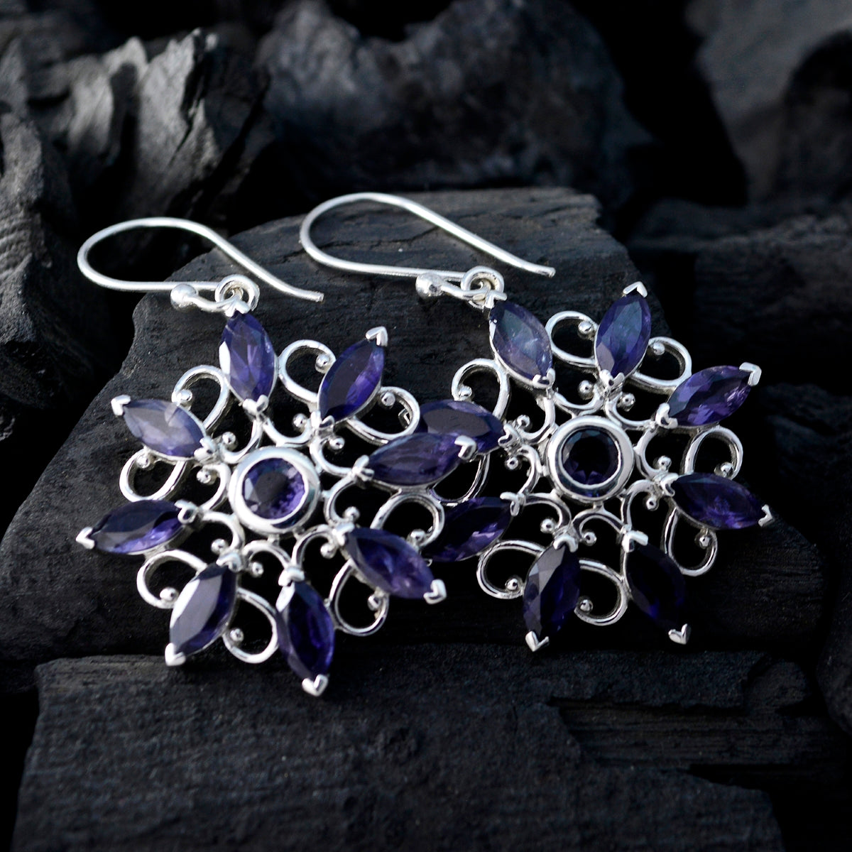 Hina Blue Edgy multiple Dangle Earring
