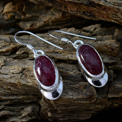 Grace Red Mid weight Solitaire Dangle Earring