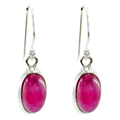 Grace Red Mid weight Solitaire Dangle Earring