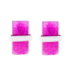 Hannah Red Elegant Solitaire Stud Earring Indian Ruby Red Stud
