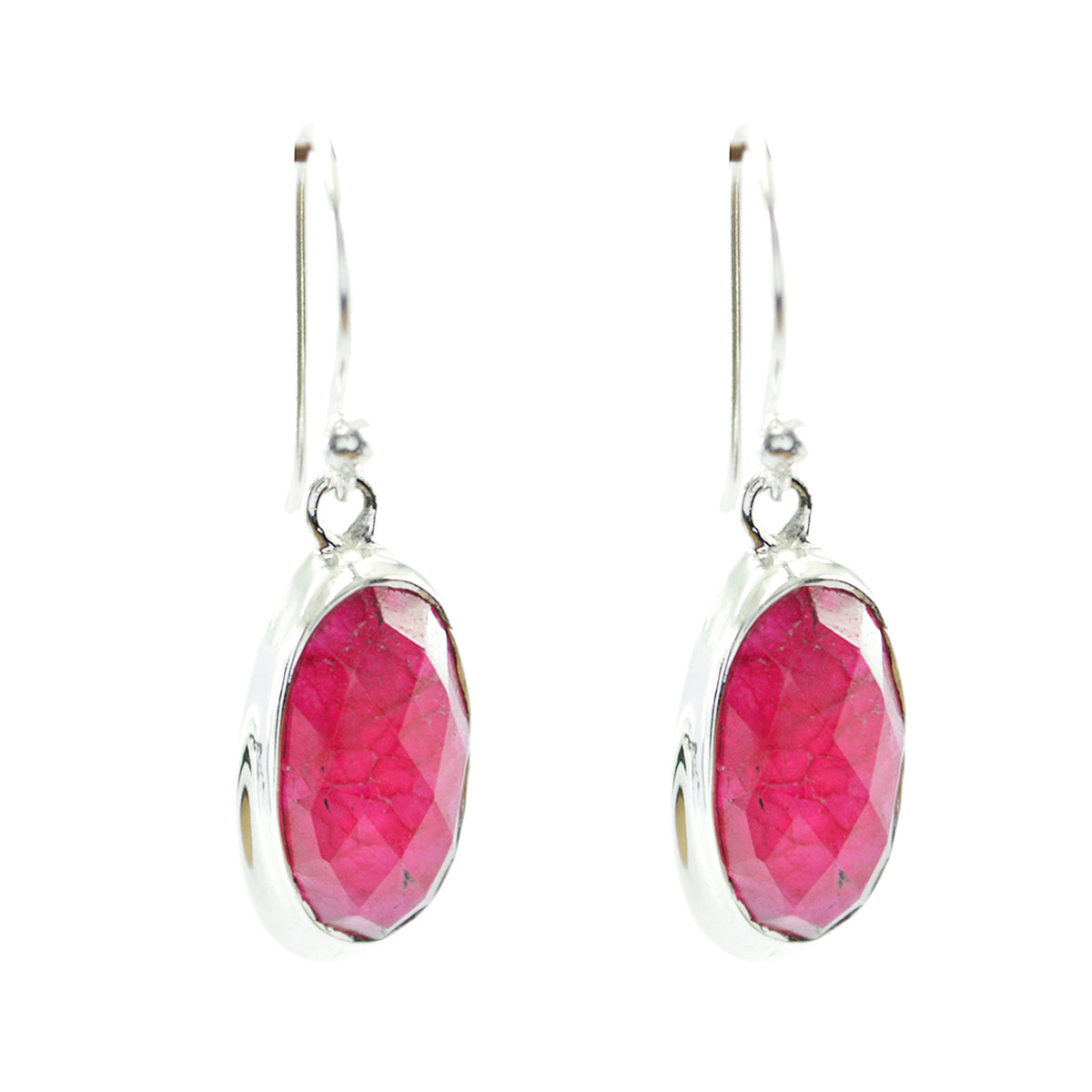 Hazel Red Mid weight Solitaire Dangle Earring Indian Ruby Red Dangle