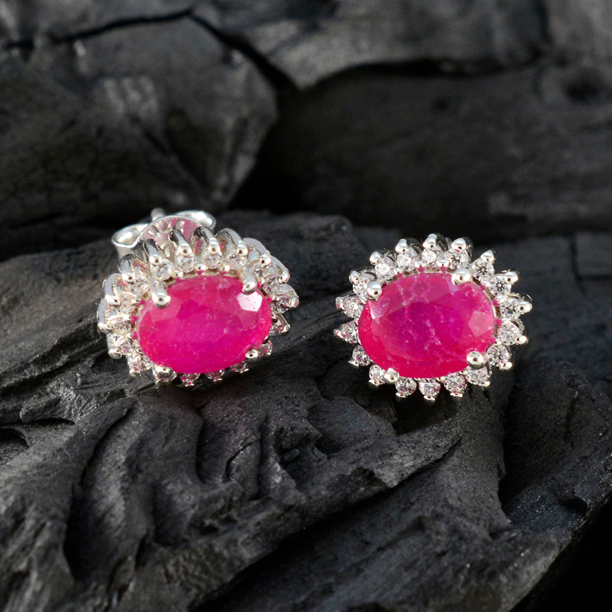 Natalia Red Dainty multiple Stud Earring