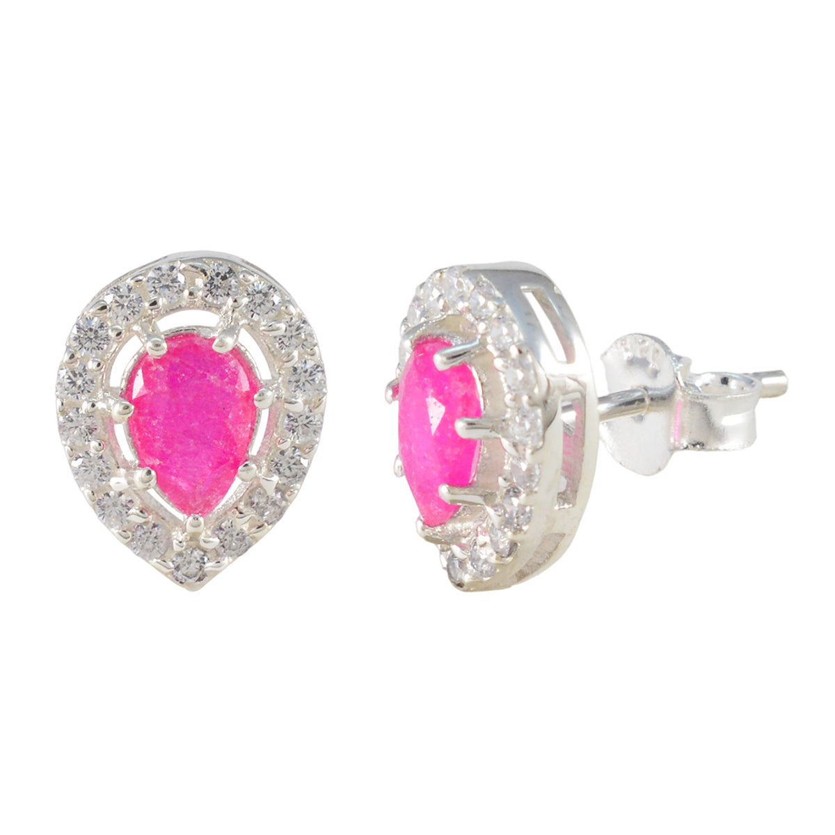 Nayara Red Whisper thin multiple Stud Earring