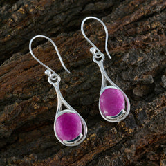 Isabel Red Featherlight Solitaire Dangle Earring