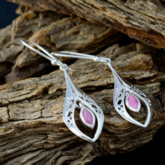 Ivy Red Whisper thin Solitaire Dangle Earring