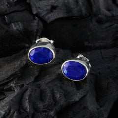 Ying Blue Delicate Solitaire Stud Earring