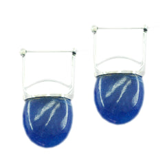 Luna multicolor Edgy Solitaire Stud Earring