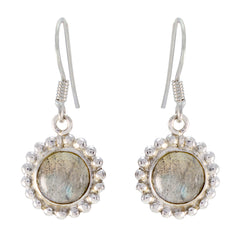 Sara Grey Dainty multiple Dangle Earring Labradorite Gray Dangle