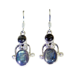 Tereza Grey Dainty multiple Dangle Earring Labradorite Gray Dangle