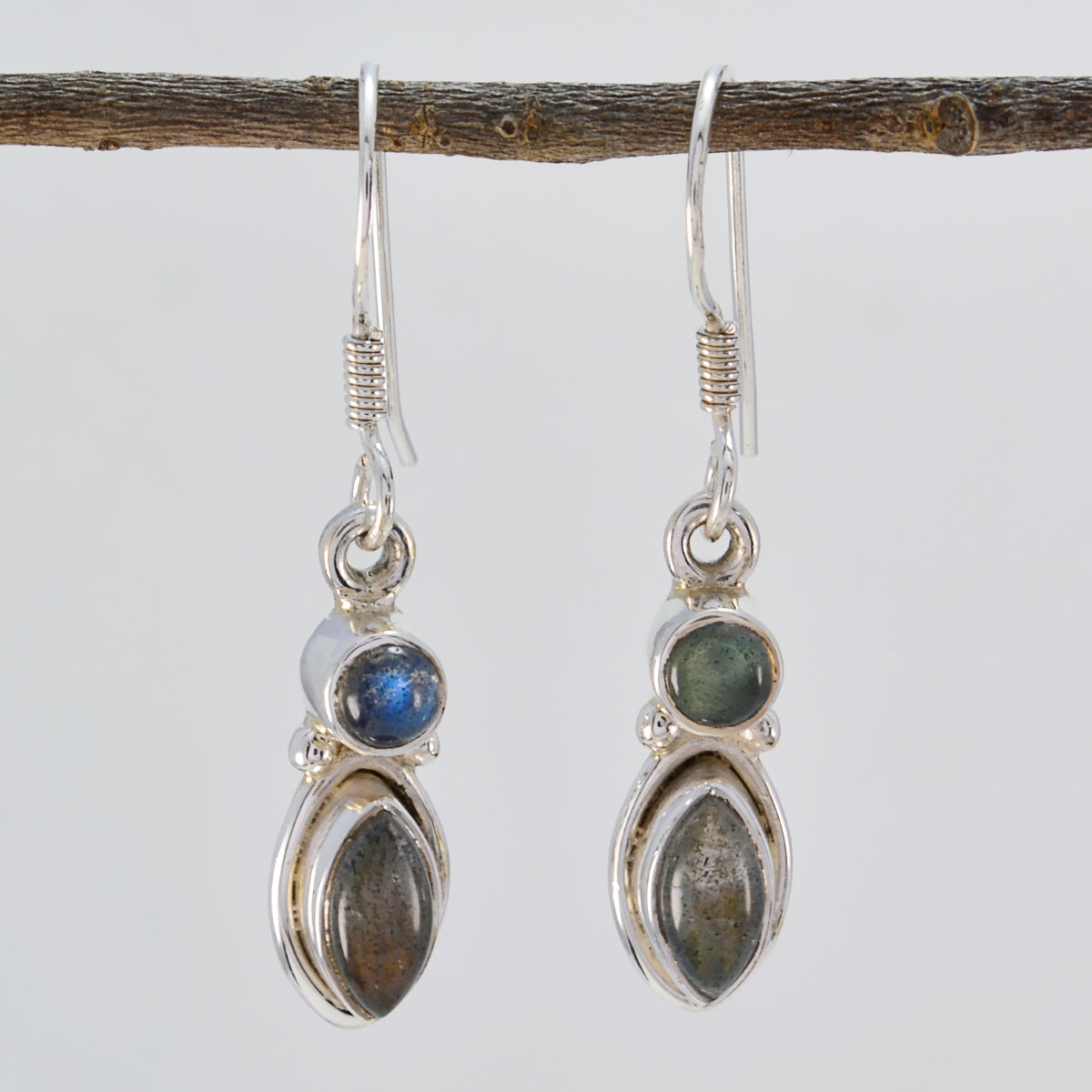 Violet Grey Delicate multiple Dangle Earring