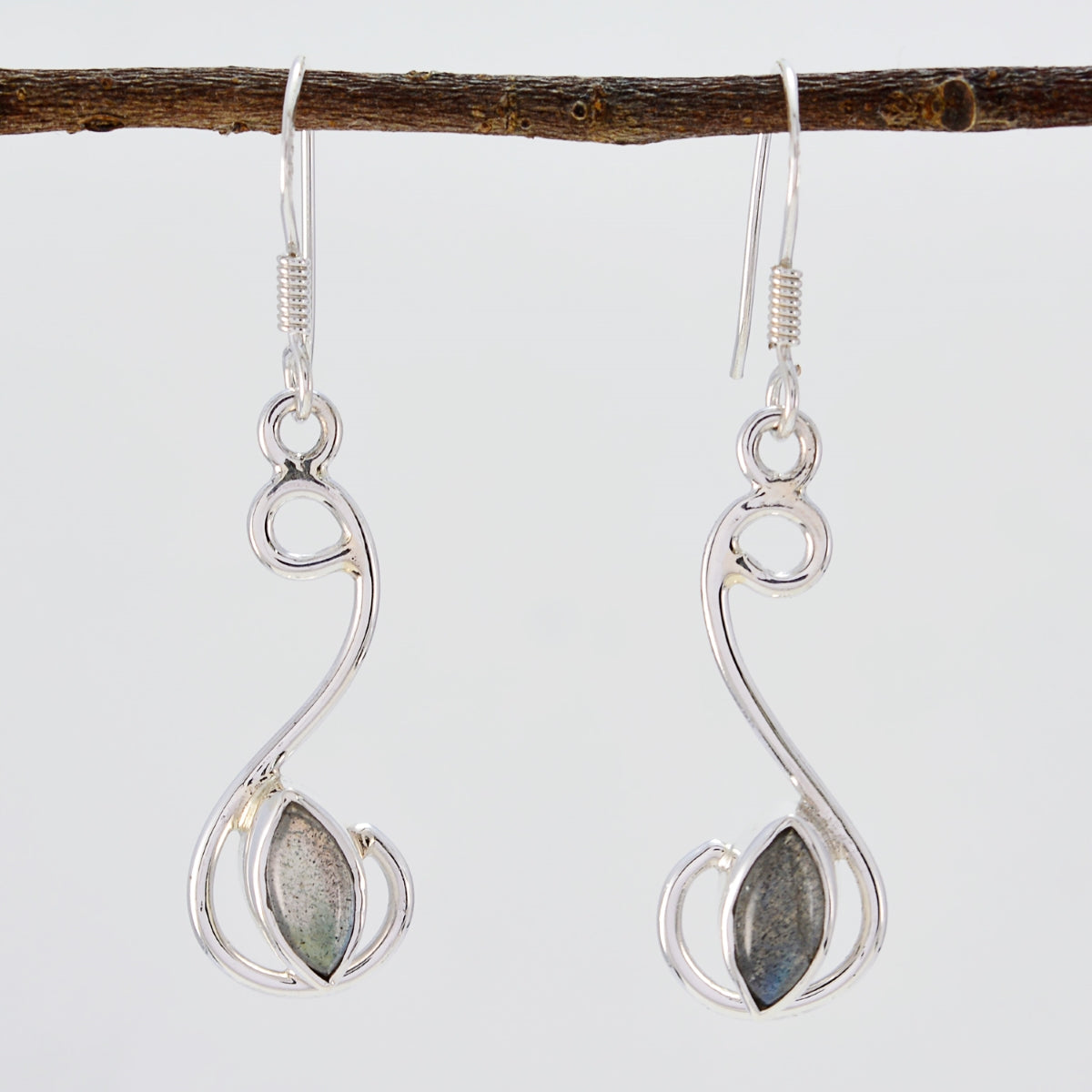 Yasmine Grey Delicate multiple Dangle Earring