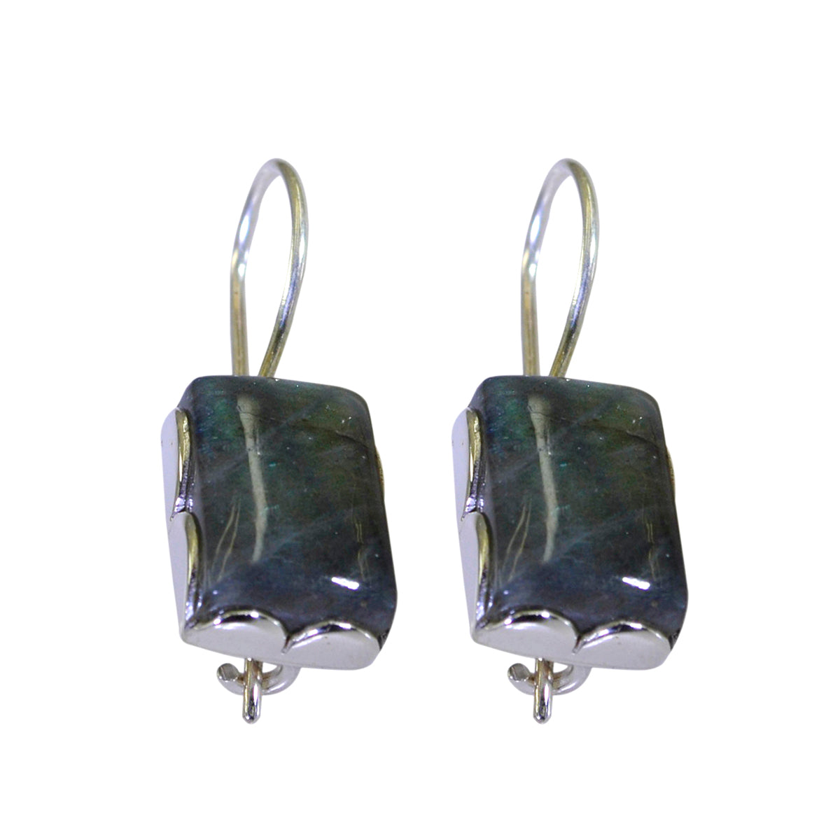 Zoe Grey Versatile multiple Dangle Earring Labradorite Gray Dangle