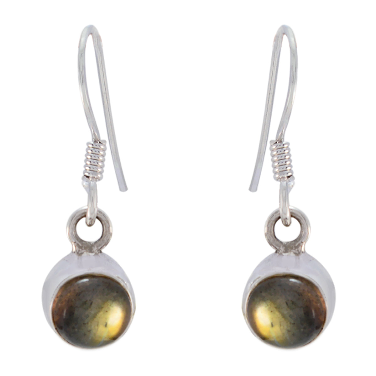 Ha eun Grey Elegant multiple Dangle Earring Labradorite Gray Dangle