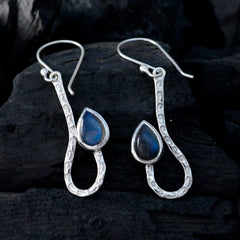 Hye jin Grey Dainty Solitaire Dangle Earring