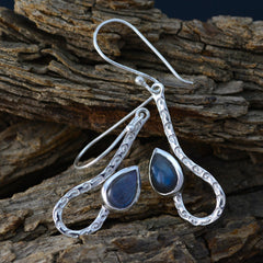 Hye jin Grey Dainty Solitaire Dangle Earring