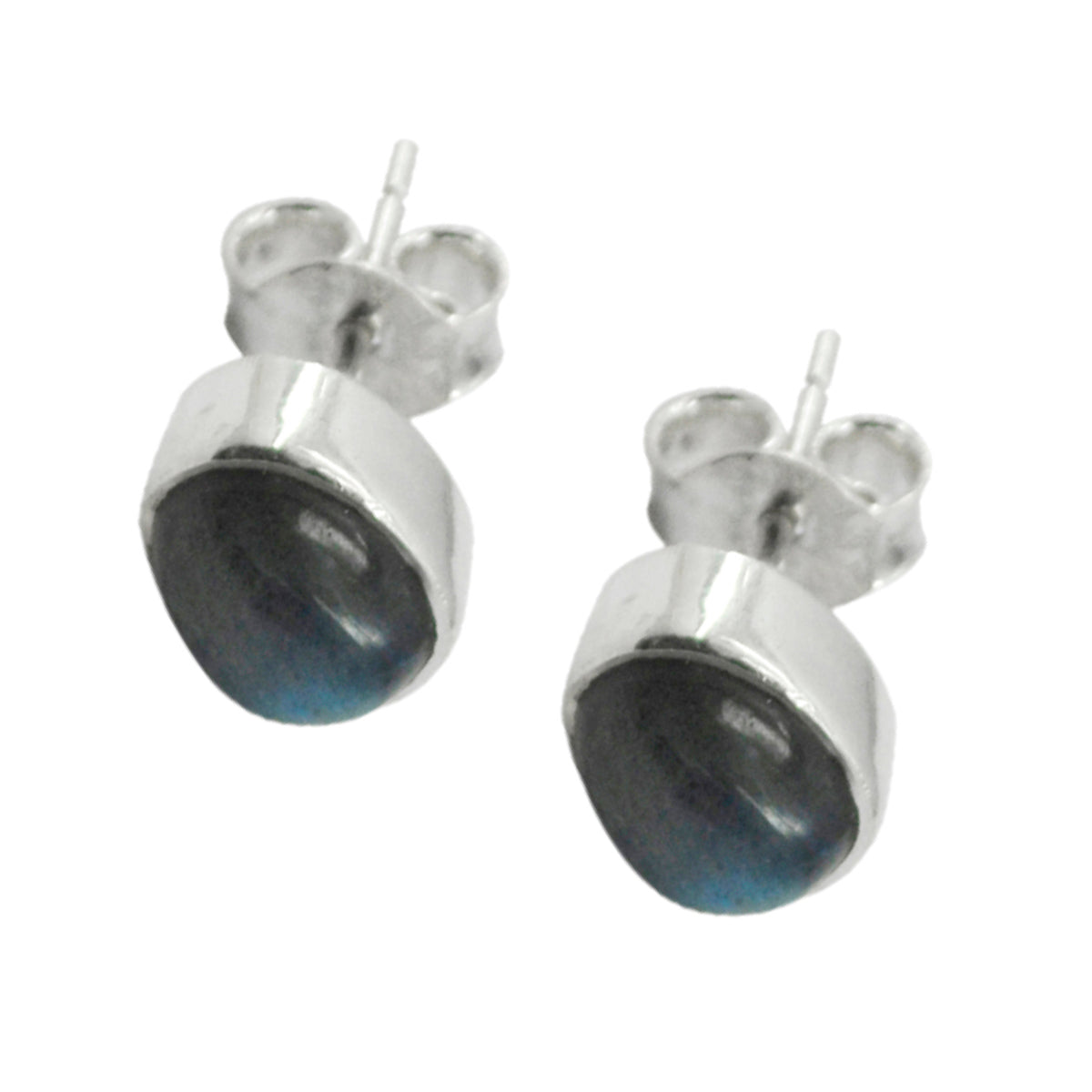 Min seo Grey Delicate Solitaire Stud Earring