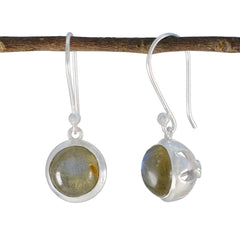 Camila Grey Slim multiple Dangle Earring Labradorite Gray Dangle