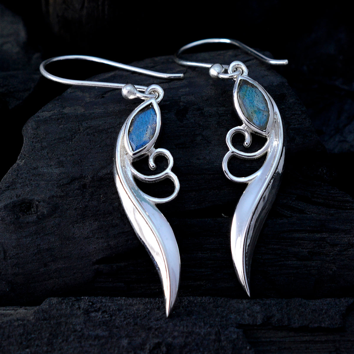 Ying Grey Dainty Solitaire Dangle Earring