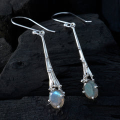 Emilia Grey Whisper thin Solitaire Dangle Earring