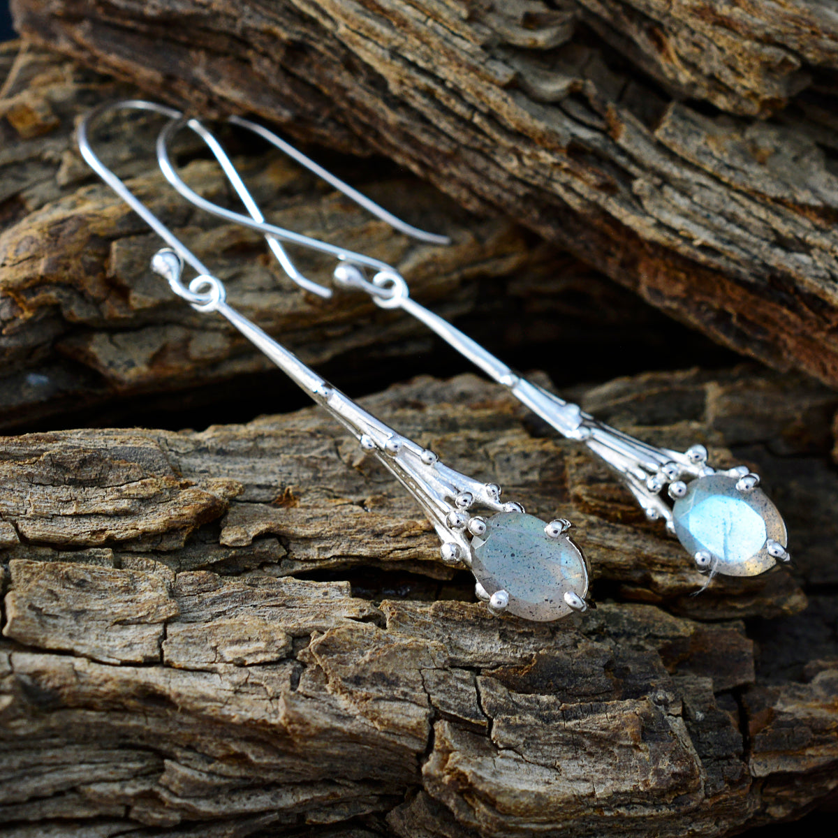 Emilia Grey Whisper thin Solitaire Dangle Earring