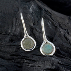Isabelle Grey Delicate Solitaire Dangle Earring