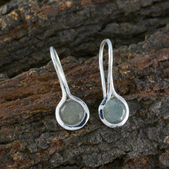 Isabelle Grey Delicate Solitaire Dangle Earring