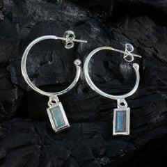 Sophia Grey Slim Solitaire Dangle Earring