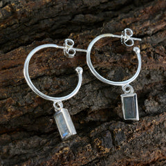 Sophia Grey Slim Solitaire Dangle Earring