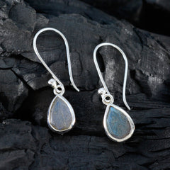 Eun ji Grey Dainty Solitaire Dangle Earring