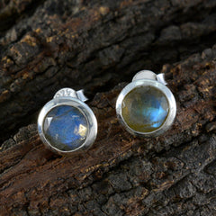 Yan Grey Dainty Solitaire Stud Earring