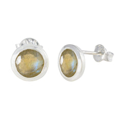 Yan Grey Dainty Solitaire Stud Earring