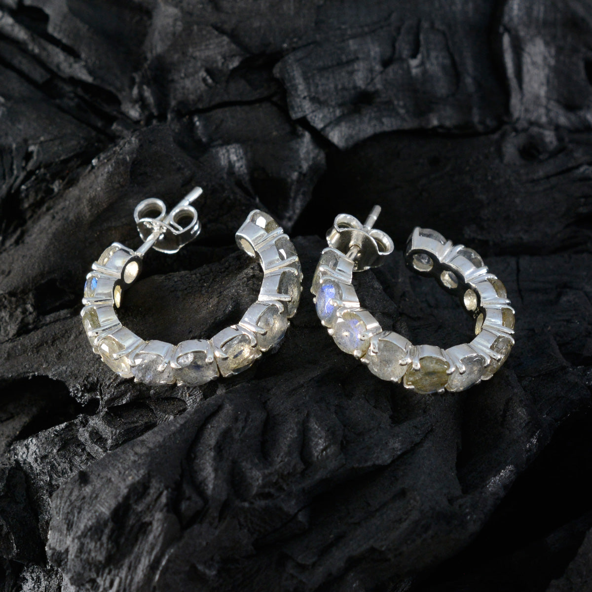 Bianca Grey Slim multiple Stud Earring