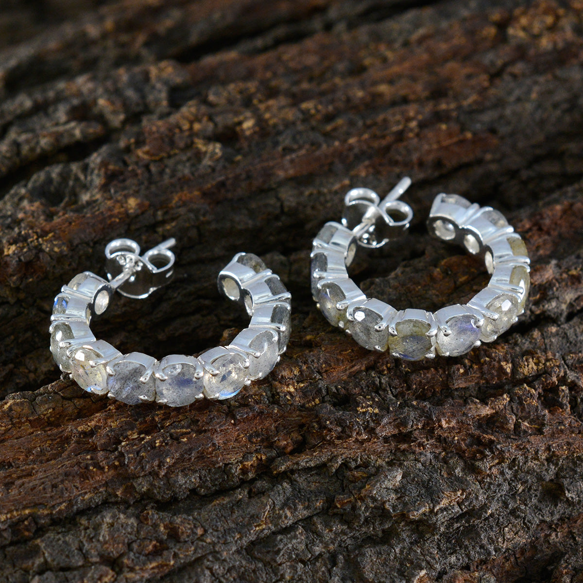 Bianca Grey Slim multiple Stud Earring