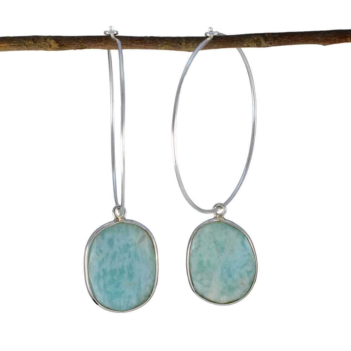 Pilar Blue Minimal multiple Dangle Earring Larimar Blue Dangle