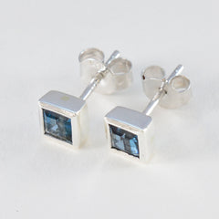 Julieta Blue Elegant Solitaire Stud Earring