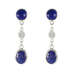 Carolina Blue Delicate multiple Stud Earring Lapis Lazuli Blue Stud