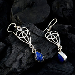 Ivana Blue Dainty Solitaire Dangle Earring