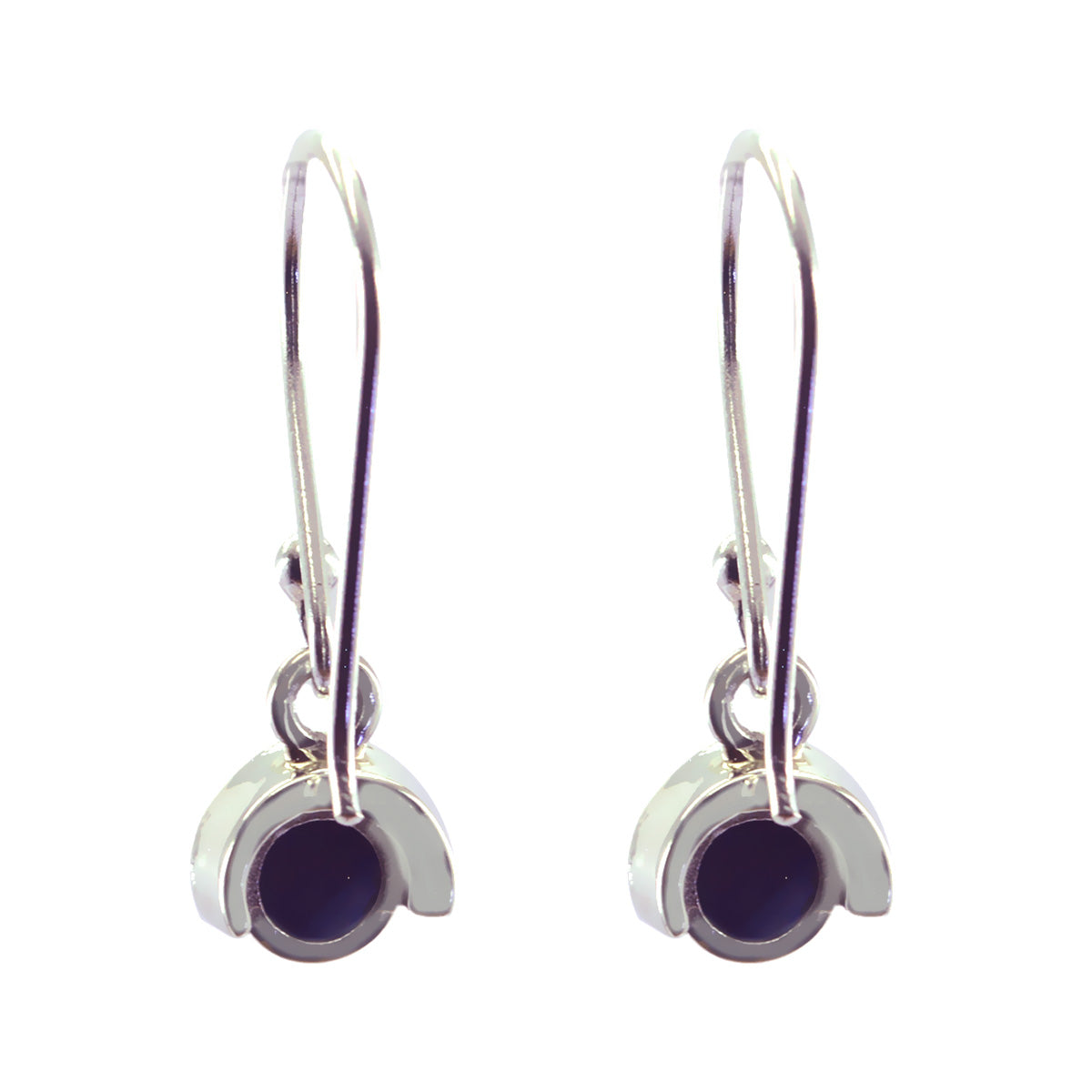 Yasmin Blue Elegant Solitaire Dangle Earring